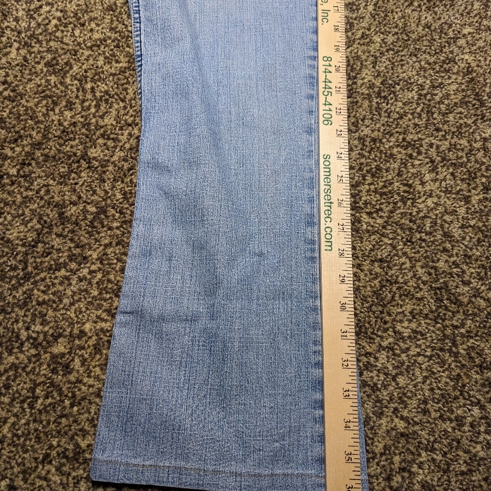 Levi’s Strauss Signature Jeans Women’s Sz 14 M Misses Low Rise Bootcut Stretch - Picture 5 of 11